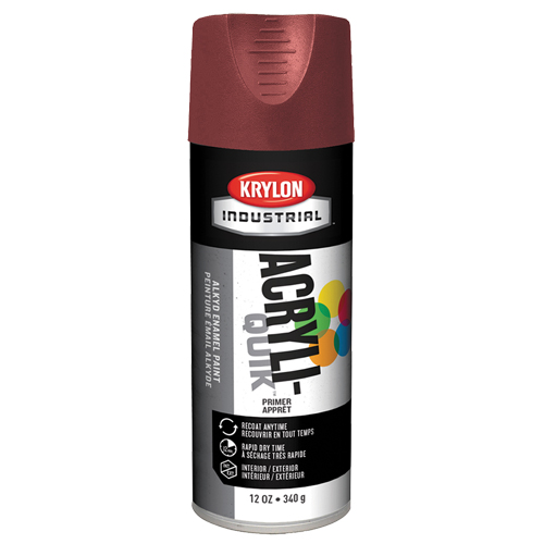 Industrial Acryli-Quik Lacquer, Ruddy Brown, Very Flat, 12 oz., Aerosol Can D. Morneault & Fils