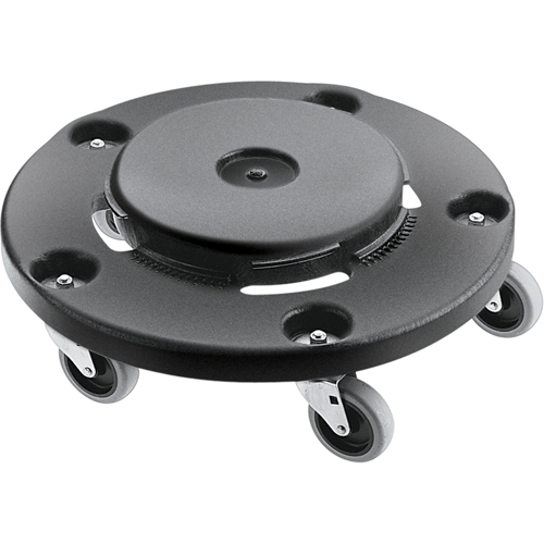 Brute&reg; Dolly, Polyethylene, Black, Fits: 20 - 55 US Gal. D. Morneault & Fils