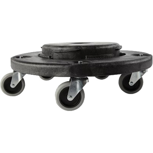 Brute&reg; Dolly, Polyethylene, Black, Fits: 20 - 55 US Gal. D. Morneault & Fils