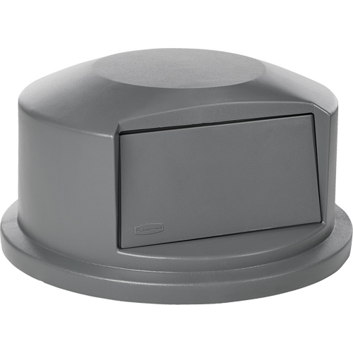 Round Brute&reg; Tops, Dome Lid, Plastic/Polyethylene, Fits Container Size: 24" Dia. D. Morneault & Fils