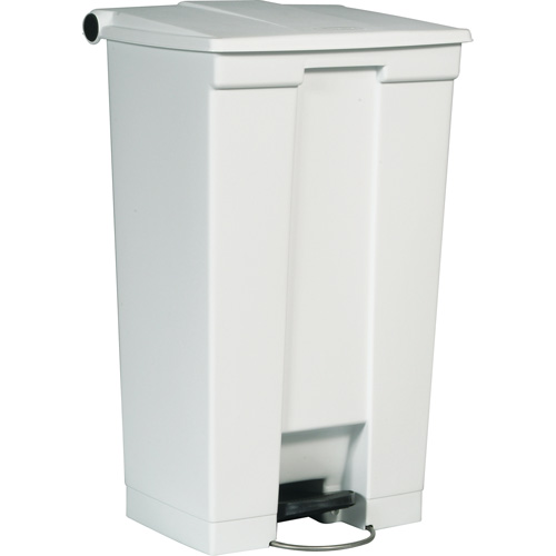 Flat Top Trash Can, Polyethylene, 23 US gal. Capacity D. Morneault & Fils