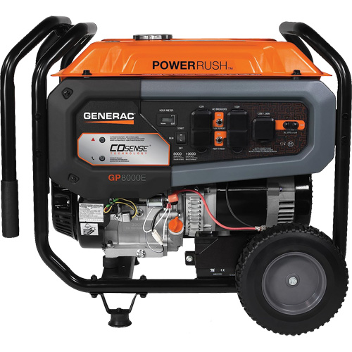 G&eacute;n&eacute;ratrice portable avec technologie COsense, 10000 W de surtension, 8000 W nominale, 120 V/240 V, R&eacute;servoir de 7,9 gal. D. Morneault & Fils