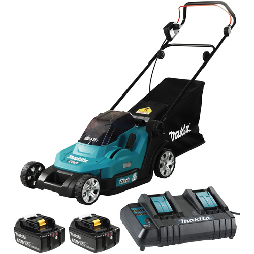 36V 5.0 Ah LXT Lawn Mower Kit, Push Walk-Behind, Battery Powered, 17" Cutting Width D. Morneault & Fils
