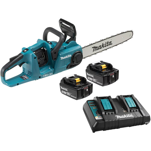 LXT 5.0Ah Brushless Rear Handle Chainsaw Kit, 16", Battery Powered, 36 V D. Morneault & Fils