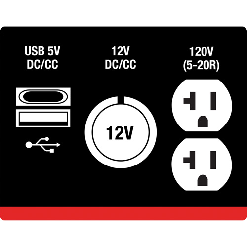 G&eacute;n&eacute;ratrice &agrave; onduleur, Surtension 2500 W, Nominale 1800 W, R&eacute;servoir 4,2 L D. Morneault & Fils