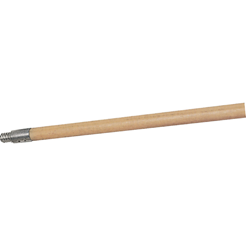 Structural Foam Push Broom Handle, Wood, ACME Threaded Tip, 15/16" Diameter, 60" Length D. Morneault & Fils