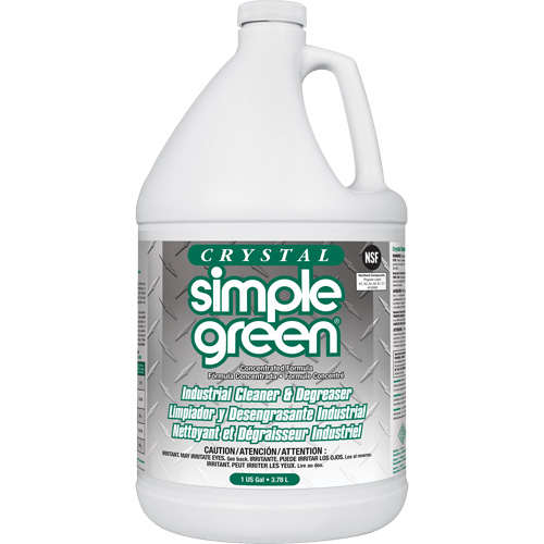 Nettoyant et d&eacute;graissant industriel Crystal Simple Green , 1 gal., Cruche D. Morneault & Fils