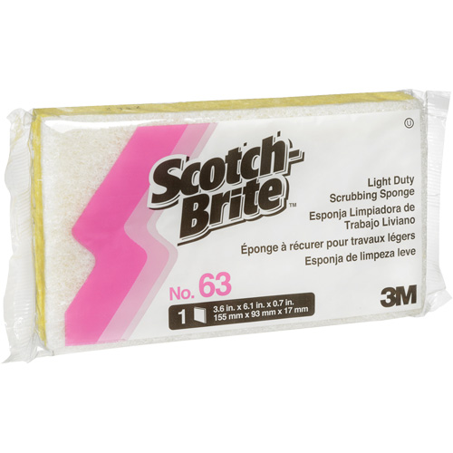 &eacute;ponge &agrave; r&eacute;curer pour les petits travaux Scotch-Brite, Cellulose/&agrave; r&eacute;curer, 3-1/2" la x 6" l D. Morneault & Fils