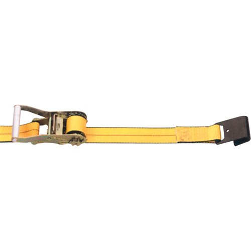 Ratchet Straps, Flat Hook, 2" W x 30' L, 3335 lbs. (1513 kg) Working Load Limit D. Morneault & Fils