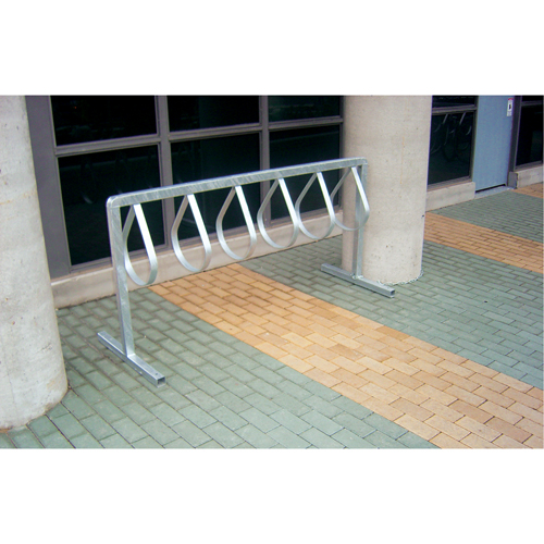 Style Bicycle Rack, Galvanized Steel, 12 Bike Capacity D. Morneault & Fils
