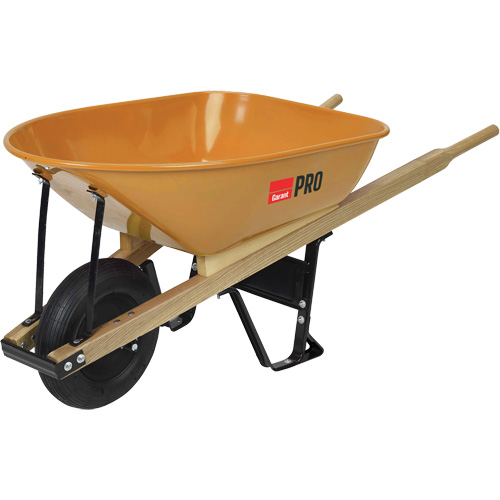 Pro Heavy-Duty Wheelbarrow, 6 cu. ft., Steel Tray D. Morneault & Fils