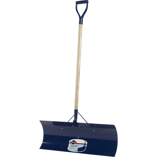 Yukon Snow Pusher, Steel Blade, D-Grip Handle, 30" W D. Morneault & Fils