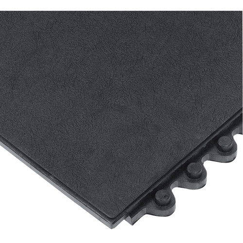 24/Seven&reg; Matting, Rubber, 3' W x 3' L, 5/8" Thick, Black D. Morneault & Fils