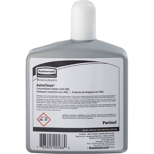 Produit d'entretien pour drain et nettoyeur de cuvette de rechange AutoClean de Purinel, 9,8 oz, Bouteille D. Morneault & Fils