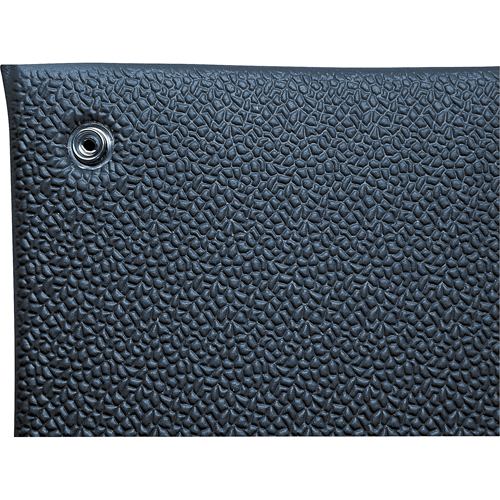 Comfort-King Anti-Static Matting, 2' W x 3' L x 3/8" T, Pebbled, Blue D. Morneault & Fils