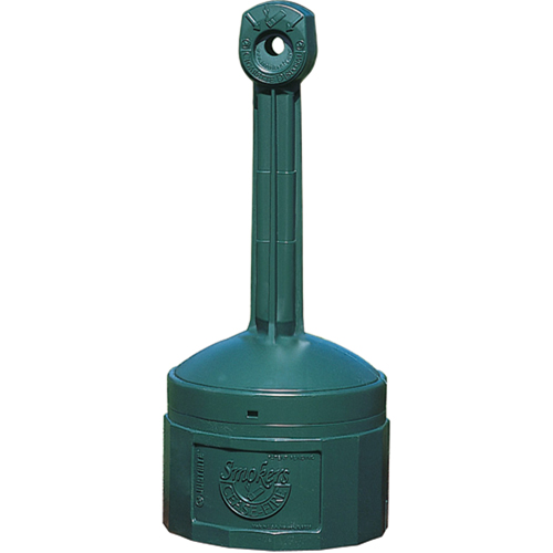 Smokers Cease-Fire&reg; Cigarette Butt Receptacle, Free-Standing, Plastic, 1 US gal. Capacity, 30" Height D. Morneault & Fils