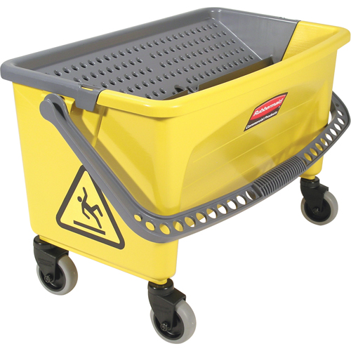 Microfibre Press Wring Buckets, Down Press, 10.75 US Gal. (43 Quart), Yellow D. Morneault & Fils