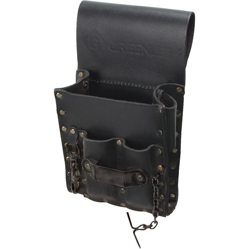 Poche pour ceinture porte-outils, Porte-outil multiple, Cuir, 5 Poches D. Morneault & Fils