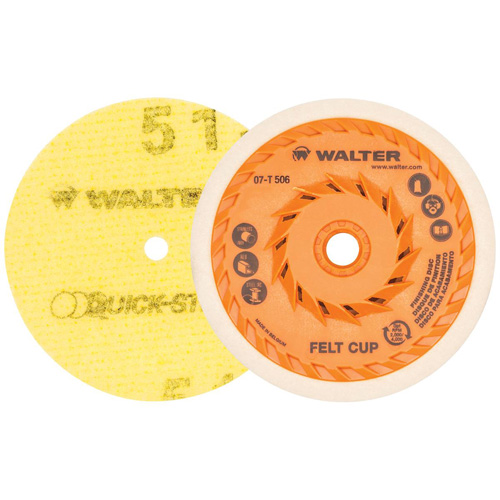 Quick-Step Instant Polish Discs, 5" Dia. D. Morneault & Fils