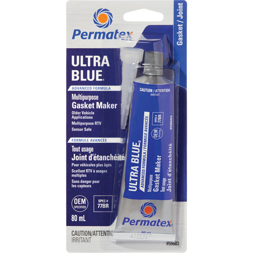 Ultra Blue&reg; Gasket Maker, 80 ml, Tube, Blue D. Morneault & Fils
