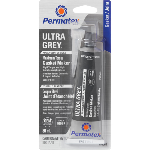Compos&eacute; &agrave; joints Ultra Grey, Tube, 80 ml, -54°C - 260°C/-65°F - 500°F D. Morneault & Fils
