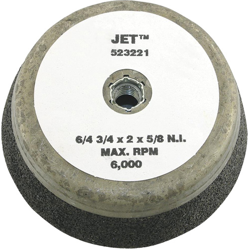 Resin Bond Cup Wheel, 4" x 2", 5/8"-11NC Arbor, Type 11 D. Morneault & Fils
