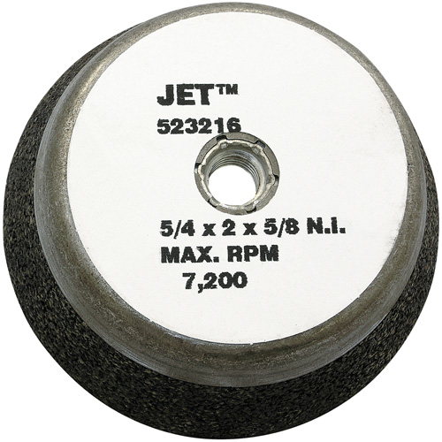 Resin Bond Cup Wheel, 5" x 2", 5/8"-11NC Arbor, Type 11 D. Morneault & Fils