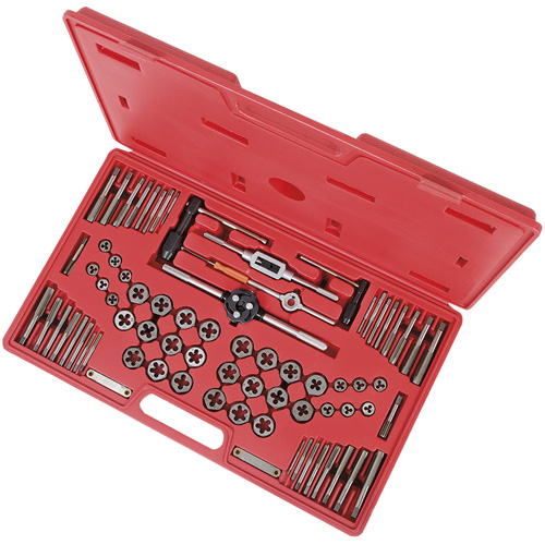 Premium SAE/Metric Alloy Tap & Die Set, 76 Pieces D. Morneault & Fils