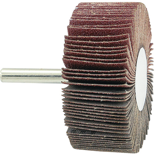 Disque &agrave; lamelles mont&eacute;, Grain 80, 2-1/2" x 1" x 1/4" D. Morneault & Fils