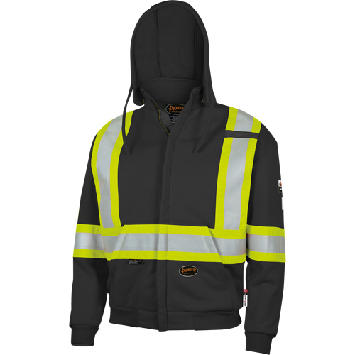 337SF Capuche &agrave; fermeture &eacute;clair ignifug&eacute;e, Hommes, Petit, Noir, 22 cal/cm² D. Morneault & Fils