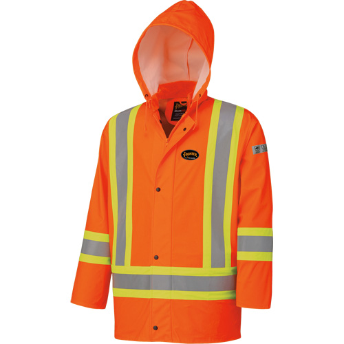 5892 Veste FR imperm&eacute;able haute visibilit&eacute;, 2T-Grand, Orange haute visibilit&eacute; D. Morneault & Fils