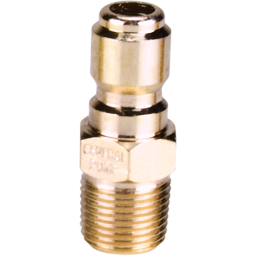 Connecteur m&acirc;le 3/8" &agrave; d&eacute;saccouplement rapide en acier plaqu&eacute; D. Morneault & Fils