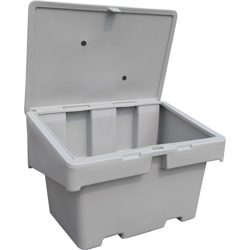 Salt Sand Container SOS, 48" x 33" x 34", 18.5 cu. Ft., Grey D. Morneault & Fils