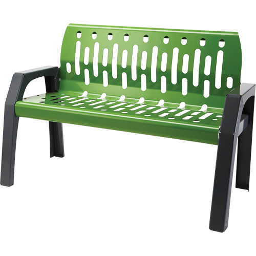 Bancs Stream, Acier, 48" lo x 48" la x 34" h, Vert D. Morneault & Fils