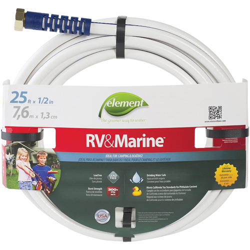 Element Marine & RV Water Hoses, PVC, 1/2" dia. x 25' D. Morneault & Fils