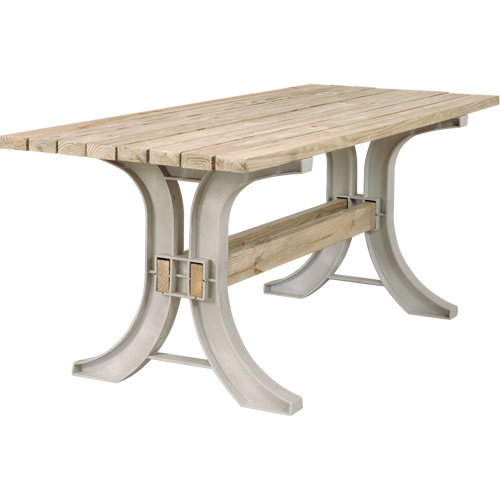 Table &agrave; pique-nique 2x4 Basics, 8' lo x 30" la, Sable D. Morneault & Fils
