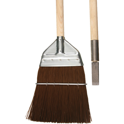 Railway & Track Broom with Chisel, Wood Handle, Polypropylene Bristles, 56" L D. Morneault & Fils