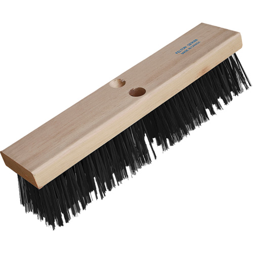 Road Warrior Extra Heavy-Duty Push Broom, 16", X-Coarse, Wire Bristles D. Morneault & Fils