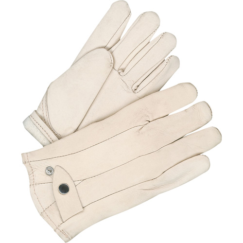 Classic Roper Gloves, 10, Grain Cowhide Palm, Fleece Inner Lining D. Morneault & Fils