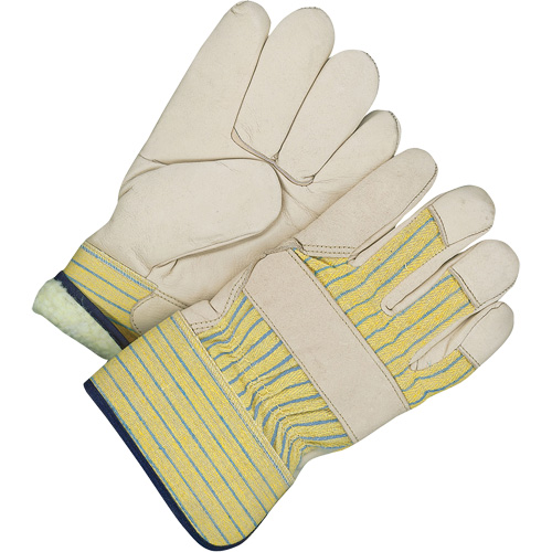 Classic Fitter Gloves, One Size, Grain Cowhide Palm, Acrylic-Pile Inner Lining D. Morneault & Fils