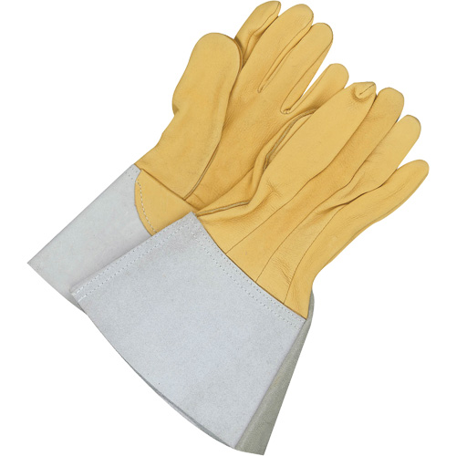 Gander Brand Reverse Grain TIG Welder Gloves, Grain Deerskin, Size 9 D. Morneault & Fils