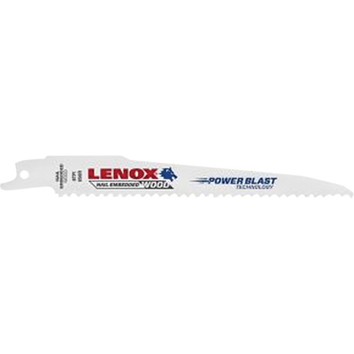Lame de scie alternative pour le bois, Bim&eacute;tal, 6 Dents par pouce, 6" lo x 3/4" la D. Morneault & Fils