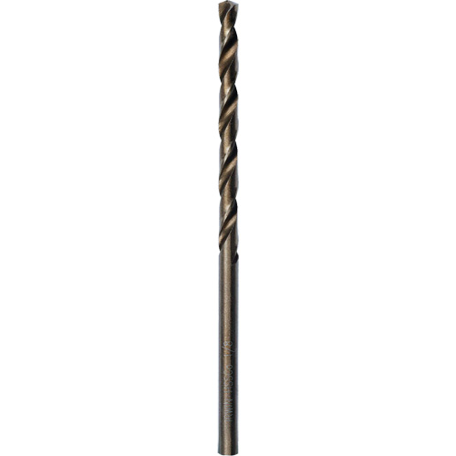 Heavy-Duty Jobber Drill Bit, High Speed Cobalt, 1/8", 2-3/4" L, 1-5/8" Flute, 135° Point Angle D. Morneault & Fils
