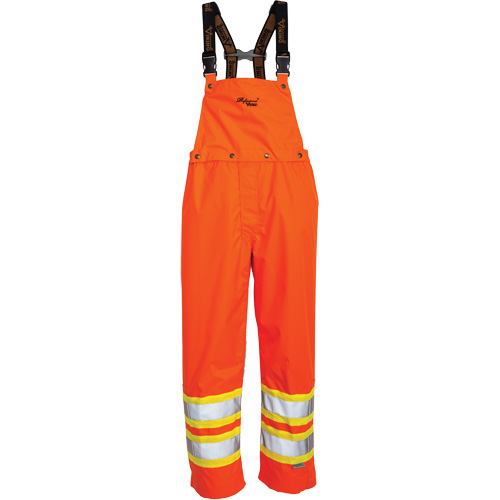 Journeyman&reg; 300D Bib Pants, Polyester, Large, High Visibility Orange D. Morneault & Fils