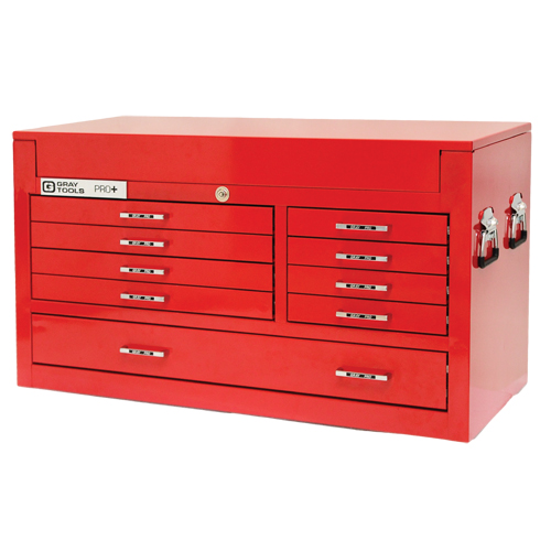 Coffre sup&eacute;rieur de s&eacute;rie PRO+, 42" la, 9 tiroirs, Rouge D. Morneault & Fils