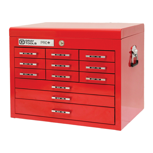 Coffre sup&eacute;rieur de s&eacute;rie PRO+, 26" la, 12 tiroirs, Rouge D. Morneault & Fils