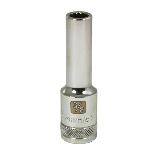 SAE Socket, 3/8", 1/2" Drive, 12 Points, Deep D. Morneault & Fils