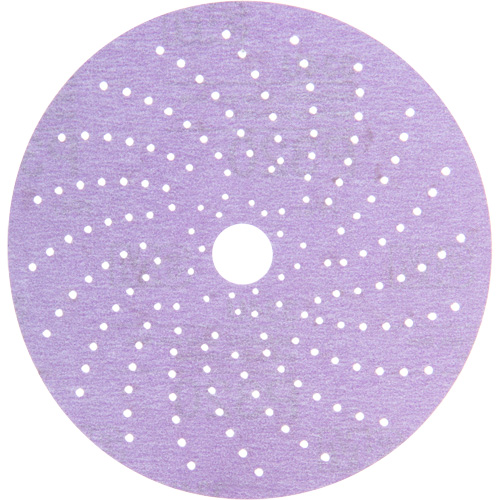 Disque de ponçage net mauve Hookit, 6" dia., Grain 320+, Oxyde d'aluminium D. Morneault & Fils