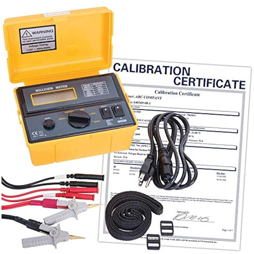 Milli-ohmm&egrave;tre 110 V avec certificat de calibration D. Morneault & Fils