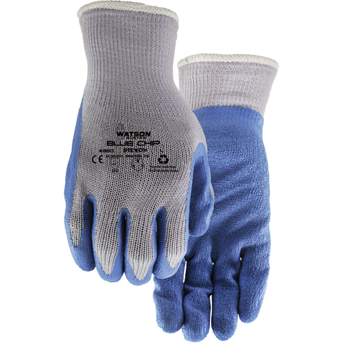 Gants enduits Stealth Blue Chip, Grand, R&ecirc;vetement Latex de caoutchouc, Calibre 10, Enveloppe en Polyester D. Morneault & Fils